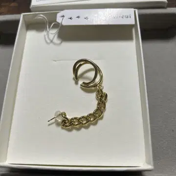 cui-cui sv925 체인 이어 커프 귀걸이