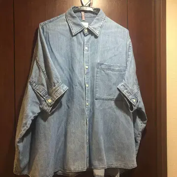24SS upperhights 하프 슬리브 데님 셔츠