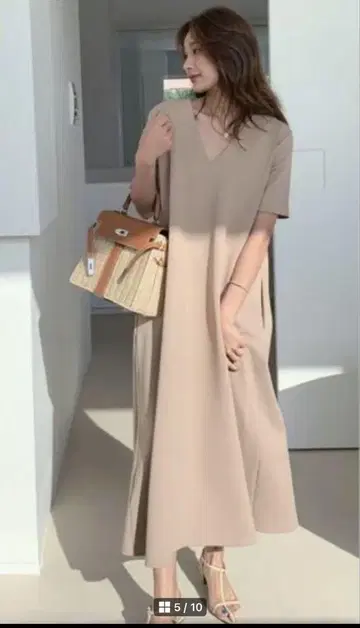 BIRTHDAY BASH 2WAY DRESS 베이지 원피스