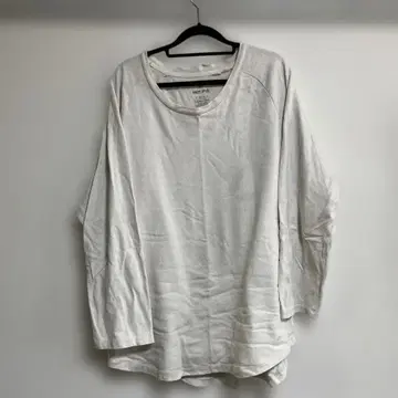 스노우피크 화이트 7부 소매 티셔츠 JP XL