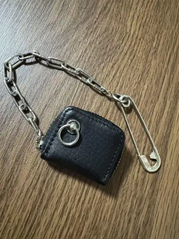 JAM HOME MADE 블랙 미니 지갑 체인 새상품 부속품 무