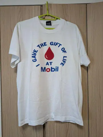 Mobil I GAVE THE GIFT OF LIFE 티셔츠 L 사이즈