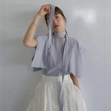 CLANE SQUARE SLEEVE BLOUSE 스퀘어 슬리브 블라우스