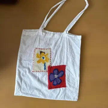 MISU A BARBE 콜라보 FLOWERING COTTON BAG