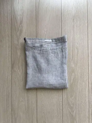 fog linen works 체크 린넨 반팔 셔츠 린넨 반팔