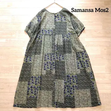 Samansa Mos2 사만사 모스모스 코튼 린넨 꽃무늬 원피스 F
