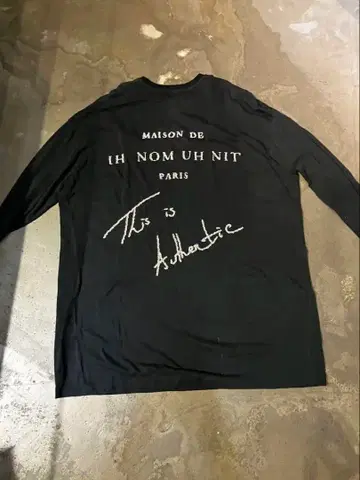 IH NOM UH NIT 인노미네이트 새상품급 긴팔 티셔츠 롱T L