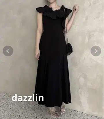 dazzlin 다즐린 이소재 프릴 머메이드 원피스