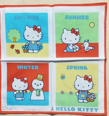 1976년 레트로 헬로키티 손수건
