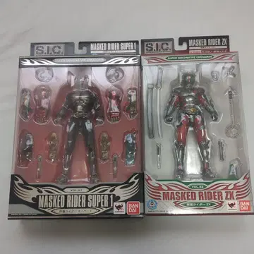 미사용 새상품 sic 가면라이더 슈퍼 1 가면라이더 ZX 세트