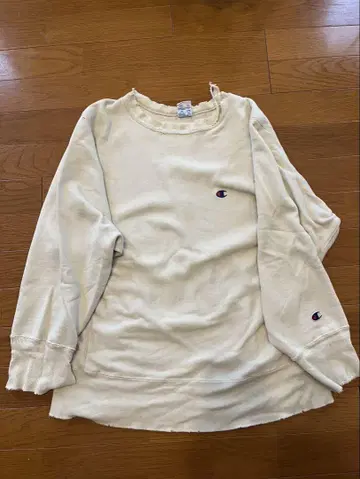 Champion Reverse Weave 트레이닝복 M 크림색