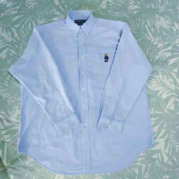 90s Ralph Lauren BIG SHIRT 라이트 블루