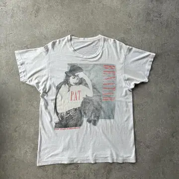 80s 팻 베네터 뮤직 티셔츠/투어 티셔츠 USA제 XL 상당