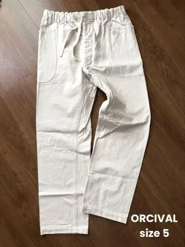 ORCIVAL 화이트 생성 워크 팬츠 코튼 L