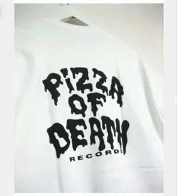 pizza of death 티셔츠 화이트 사이즈: L