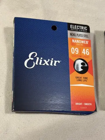 Elixir 일렉 기타 줄 09-46 나노 웹 3세트 팩