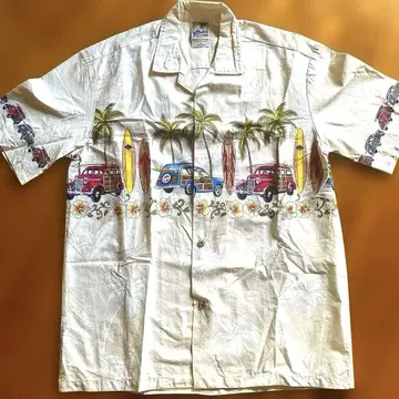 알로하 셔츠 서핑보드 클래식 카 MADE IN HAWAII