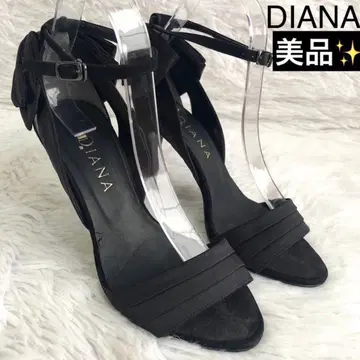 펌프스 24 다이애나 블랙 DIANA 리본 스트랩 힐 오픈