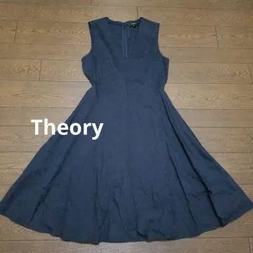 Theory 마 혼방 슬리브리스 원피스 네이비 계열 2