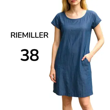 RIEMILLER 반팔 티셔츠 원피스 38 M 크루넥 심플