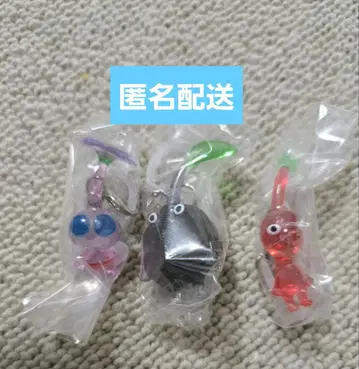 피크민 메지루시 액세서리 가챠 깃털 바위 빨간색
