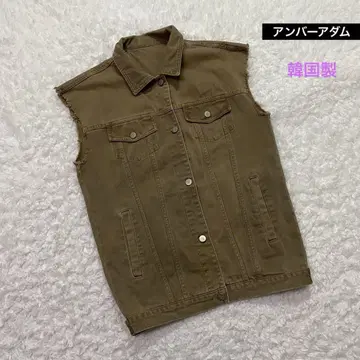 앰버 아담 데님 베스트 여성용 한국제