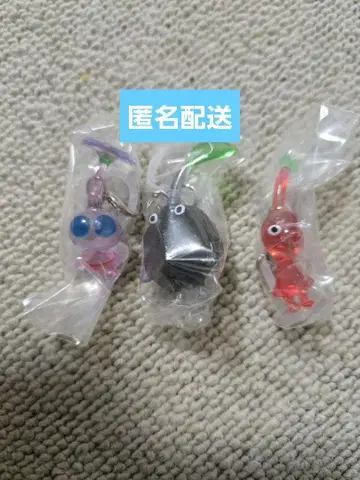 피크민 메지루시 액세서리 가챠 캡슐 토이 깃털 바위 빨간색