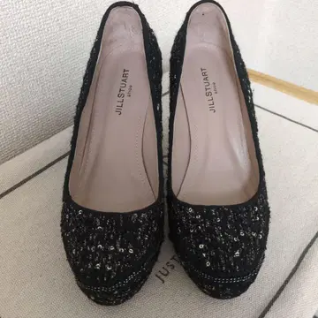 질스튜어트 블랙 하이힐 펌프스