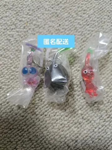 피크민 메지루시 액세서리 가챠 캡슐 토이 가챠가챠 깃털 바위 빨간색