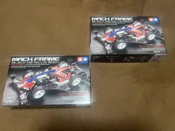 타미야 MACH FRAME 블랙 메탈릭 바디 2개 세트  조립되지 않음