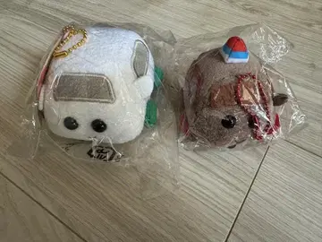 모루카 봉제 인형 키링 시로모 & 테디 세트!