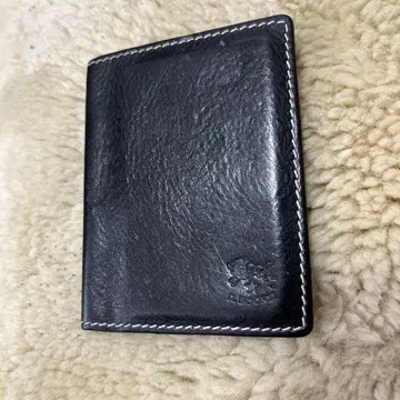 Il Bisonte 가죽 패스 케이스 명함지갑 블랙