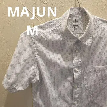 MAJUN 마준 카리유시 의류 손춤 패턴 반팔 셔츠 사이즈 2