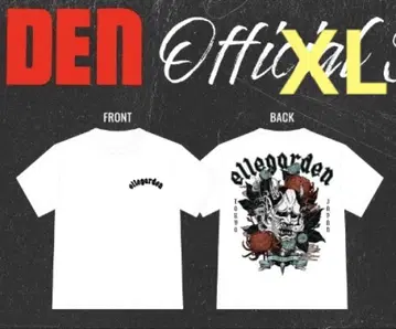 ELLEGARDEN 엘르 가든 2025 티셔츠 화이트 화이트 XL