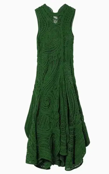 마메 쿠로고우치 코드 자수 드레스