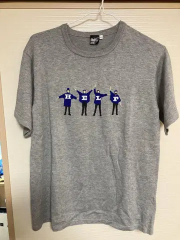 BEATLES HELP 티셔츠 사이즈 40 그레이