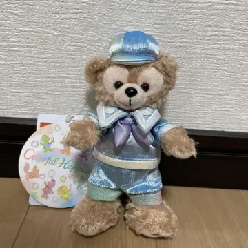 신상품 더피 20주년 봉제 인형 배지 컬러풀 해피니스 더프레이