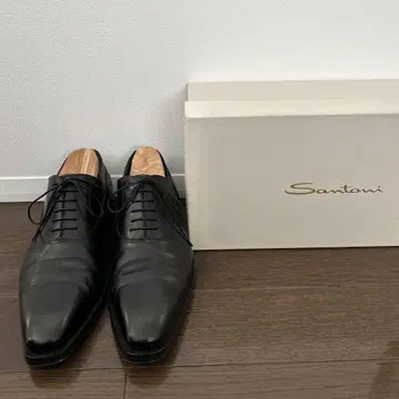 Santoni 블랙 드레스 신발 박스 포함