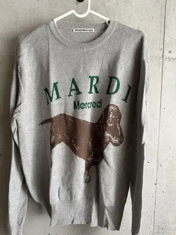 Mardi Mercredi 마르디메크르디 덕스훈트 긴팔 니트