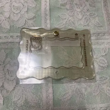앙스타 칭호 플레이트 아크릴 키링 클리어 케이스