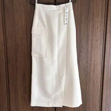 70% OFF LOUNIE 화이트 롱 스커트 사이즈 36