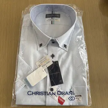 CHRISTIAN ORANI 반팔 드레스 셔츠 L 사이즈