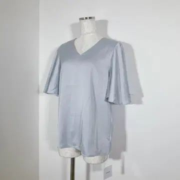 COCOMOMO 플레어 슬리브 블라우스 V 넥 반팔 오피스 캐주얼 M