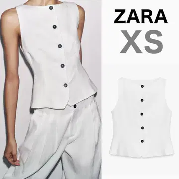 미사용 새상품 자라 페플럼 베스트 ZW COLLECTION XS
