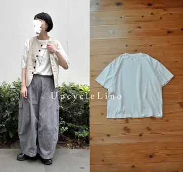 Upcycle Lino BASIC 천축 BIG 티셔츠 nest Robe