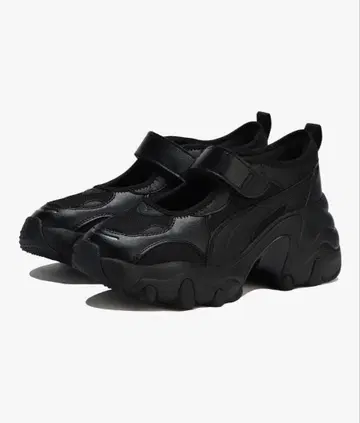 새상품급 PUMA 블랙 멜리 제인 스니커즈