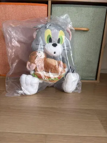 톰 봉제 인형 햄버거 포함 약 30cm