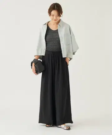 새상품 Plage 플라주 SWEAT WIDE TUCK 팬츠