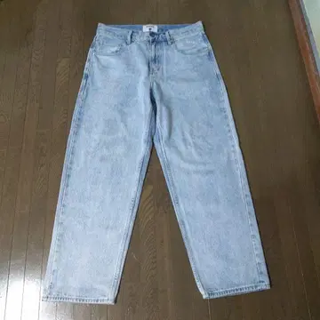 HAZAH 하자 와이드 배기 데님 팬츠 아이스 블루 M