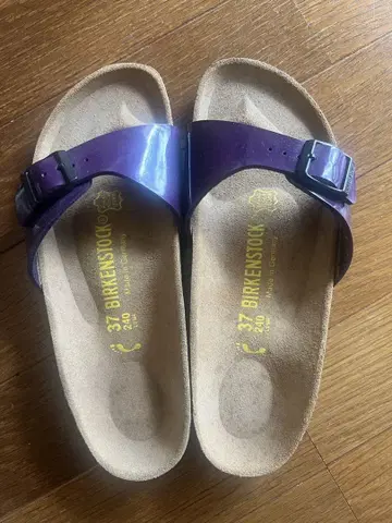 버켄스탁 퍼플 컴포트 샌들 37
